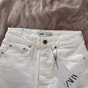 Zara White Denim Jeans